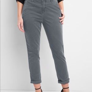 Gap Girlfriend Twill Stripe Chinos